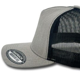 Barbell Nation Workout Hat for Men Classic Snapback Hat Adjustable Breathable Mesh Mens Gifts (Grey MESH)