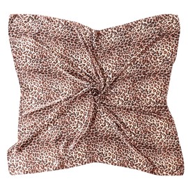 DRESHOW 90 x 90 cm Large Square Scarves for Women Silk Headscarf Bandanas Hair Scarf Neckerchief Hair Accessories, 1 pc style 86-13