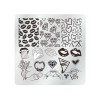 Vnc Nail Stamping Plates Set 12Pcs Nail Plates 1 Nail