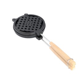 S'more Smore Waffle Waffle Maker, Camping, Direct Fire Waffle Plate, BBQ, Outdoor, Black