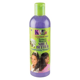 Kids Originals by Africa's Best Ultimate Moisture Shea Butter Shampoo, Healthy Boost of Moisturizers That Soften, Condition and Detangle Hair, Removes Build up, 12oz
