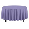 Party Solids 84In Round Lavender Plastic Tablecloth For Parties Weddings