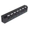 USB Hub 3.0 7‑Port High Speed Splitter Individual Switches Power