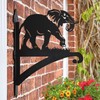 BAYN Hanging Plant Bracket Iron Heavy Duty Ornamental Elephant Silhouette