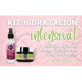 Hidratación Intensiva para todo tipo de piel, Incluye Agua de Rosas y Crema de Baba de Caracol, regenerador, antiedad, antiarrugas, rejuvenecedor