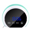 Mirror Surface Digital Alarm Clock Colorful LED Night Light with