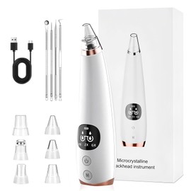 Mitesserentferner Porenreiniger Gesicht Porensauger 3 Modi 6 Saugköpfe Mitesser Entferner Pickelsauger Vakuumsauger zur Gesichtsreinigung Mitesser Sauger Hautpflege