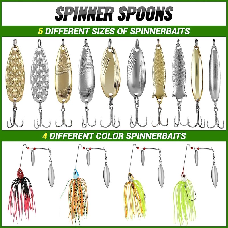 Kit de Pesca Iron Tree de 102 señuelos para Agua