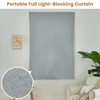 Jilron Adhesive Curtain,100% Blackout Curtains, No Drilling, Suitable for Multi-Scenes