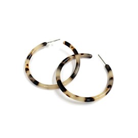 Acrylic Hoop Earrings Tortoiseshell Acrylic Earrings Geometric Resin Stud Earrings for Women Girls, Acrylic
