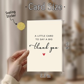 Abeletree Funny Thank You Card Gifts for Men Women, Bets Appreciation Gifts Card for Boss Teacher Doctor Coach Coworker Friends