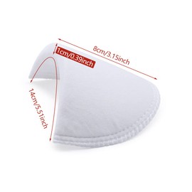 Jamsinmu 4 Pairs Shoulder Pads Foam Practical Push Up Pads for Sewing Blazers Jackets Suit Coats Jackets Dress Clothing Sewing Accessories White Small