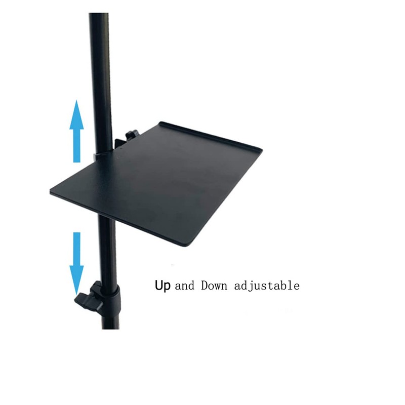 Zonadah - Clamp-on rack tablet holder, microphone stand shelf, 20