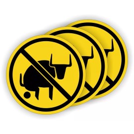 Unbranded/Generic 3pcs - No Bullshit Hard Hat Stickers Foreman Helmet Decals Bull Funny Laborer