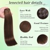 Clip in Hair Extensions real Human Hair Dark Chocolate Brown