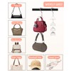 Purse Hanger for Closet, Rotating Purse Organizer for Closet White