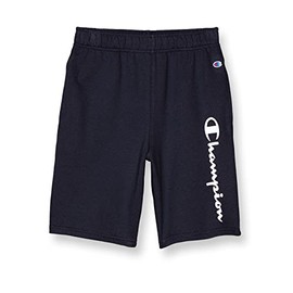 Champion Little, Athletic Boys, Lightweight Shorts for Kids, French Terry, 8", Navy Script, 4