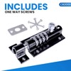 Combi-Bolt 4-Digit Combination Sliding Bolt Gate Lock, Secure Gates, Sheds,