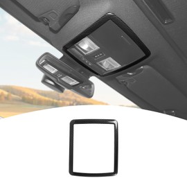 PDKLIN for Challenger Overhead Console Panel Trim Cover Fit for Dodge Challenger 2010-2023 Black Carbon Fiber Interior Accessories 1pcs