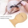 Eyelash Mannequin Head High Simulation Elastic Washable Soft Silicone Makeup
