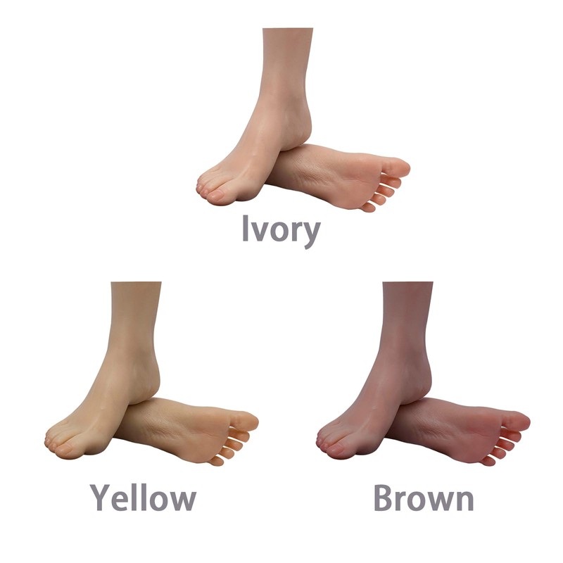 Silicone Female Model Feet,Realistic Life Size Fake Foot Jewerly Sandal