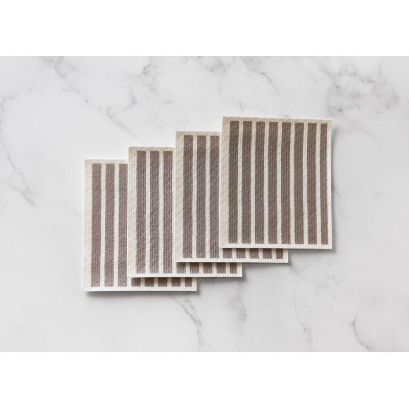 Martha Stewart Microfiber Scrub Kitchen Cloths, Stripes, 8 Count