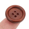 100Pcs Wooden Button 20mm 4 Holes Delicate Cute Waterproof Clothing