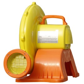GORILLASPRO Air Blower for Inflatables - 950 Watt Inflatable Blower for Inflatable Paint Booth, Movie Screen, Bouncy Castle, Jumper - Yellow Electric Air Pump Fan Commercial Blower