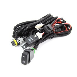 Mitsubishi Universal Fog Light Wiring H8/H11/H16 HID/LED, after with Protection Relay Wiring Harness Universal Product
