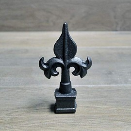 5/8" Cast Iron Spear, Finial, Spire, Ornamental Fence Topper Wrought Iron Model C