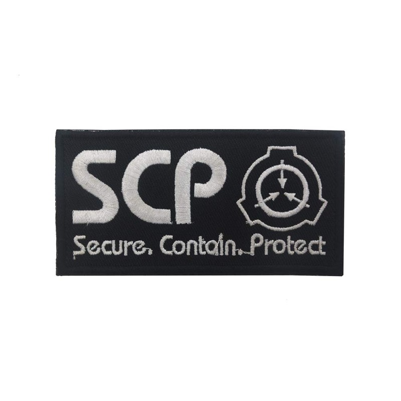 SCP Foundation Patch Special Containment Procedures Foundation Logo Embroidered Biker