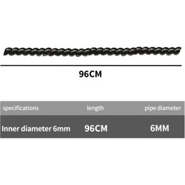 Pack of 2 96 cm Scooter Cable Protection Spiral Cable Tube Cable Spiral Cable Protection Hose Flexible Spiral Hose Cable Organisation E-Scooter Accessories (Black)