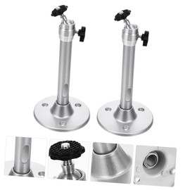 TEHAUX 2pcs Wall Projector Mount Bracket Durable Aluminum Alloy Ceiling Stand for Projectors Easy Installation Sleek Design for Home Theater and Office Use