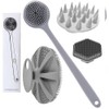Set de 4 Cepillos de Baño de Silicona, Cepillo Corporal