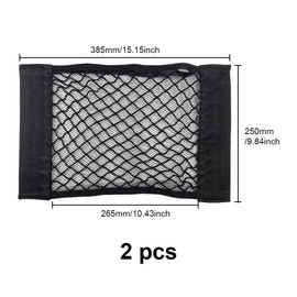 UMCHU Pack of 2 26 x 22 cm Elastic Kitchen Storage Net, Car Storage Net, Recycled Food Bag, Shopping Bag Holder for Home and Kitchen