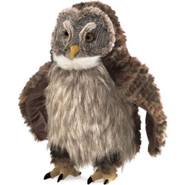 Folkmanis Hooting Owl Hand Puppet, 16"