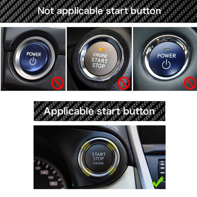 M.JVisun Red Ignition Starter Switch Sticker for Lexus ES GS