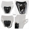 CHANGCHENG Dirt Bike Headlight Led，66W 3000lm Universal Motorcycle LED Headlight