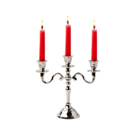 RELY+ SMART GLOBAL SUPPLIES Mini candelabro de 3 y 5 brazos (plata, 3 brazos)