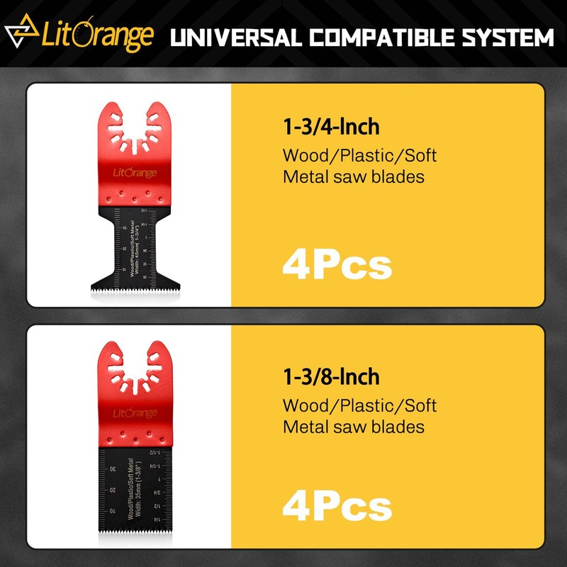 Litorange 8 Pcs 35mm 1-3/8" & 45mm 1-3/4" Soft Metal
