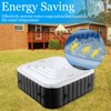 Inflatable Hot Tub Cover Energy Saving Lid for Outdoor Hot