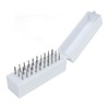 30 Holes Nail Drill Bits with Dustproof Organizer Stainless Steel