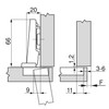 Blum LignoWare 70.255 Clip Standard Hinge 71M2550 Clip Corner Stop