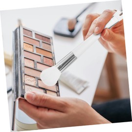 VICASKY Highlighter Makeup Brush for Face Dual Ended Shaped Powder Brush for Easy Highlighting Contouring Soft Bristles Skin Friendly Makeup Tool for Travel and Daily Use