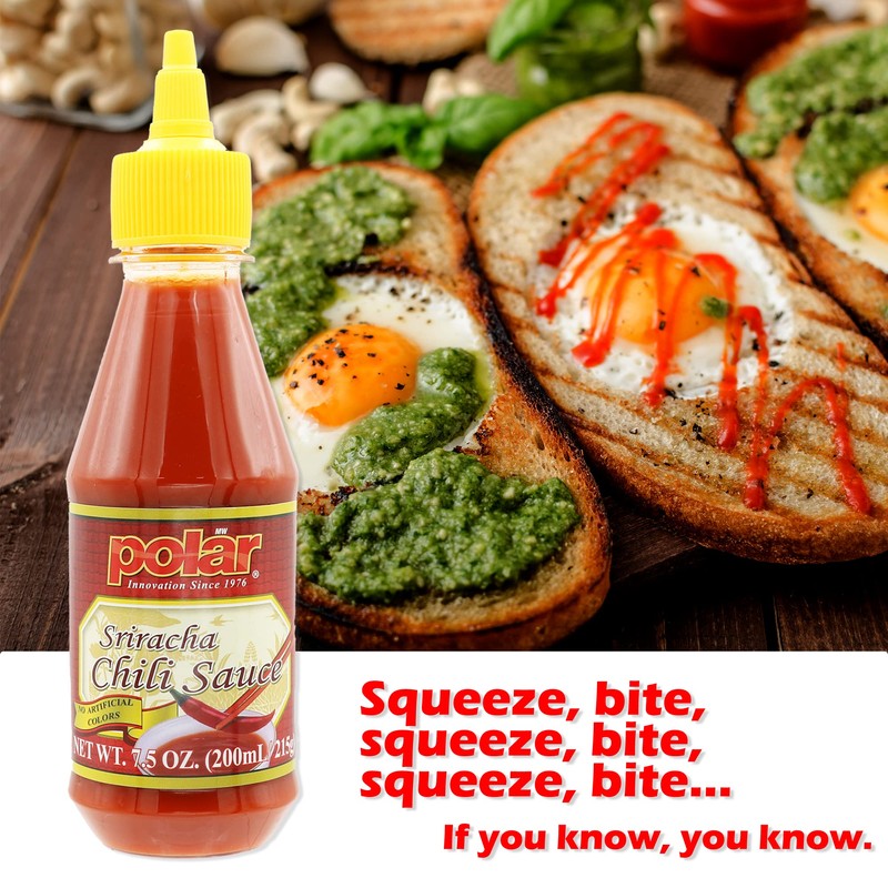 MW Polar Sriracha Chili Sauce 7.5 oz (Pack of 6),