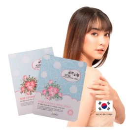 Mascarilla Coreana Anti Arrugas De Rosas K-beauty 10 Piezas