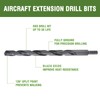 HLOFIZI 3/4 x 12 Inch Long Drill Bits High Speed
