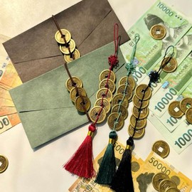 National Museum of Korea Goods Pocket Money Envelope Traditional Wealth Amulet Lucky Money Envelope Parents Gift Lucky Bag I agree to third party provision for delivery / 국립중앙박물관 굿즈 용돈봉투 전통 재물운 부적 행운 돈봉투 부모님 선물 복주머니 배송을 위한 제3자 제공에 동의합니다