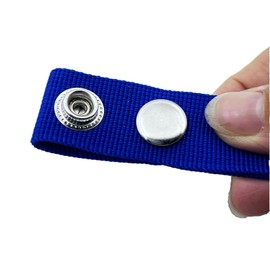 Boat Cover Snap Extender -Brass Heavy Duty snap - Extension Size, 1~4" - Built in Finger Loops. Extend The Life of Your Boat top Canvas -Blue (6, 1 inch)