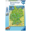 Ravensburger Children's Puzzle - Colourful Map of Germany - 200